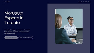  website templates - Mortgage Company (Elegant)