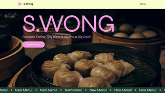 Bar & Club website templates - Dim Sum Bar (Vibrant)