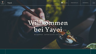 Accessible Website-Vorlagen - Japanisches Restaurant