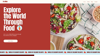 Food & Travel website templates - Food Blog (Playful)