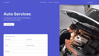 Industrial website templates - Auto Services (Simple)