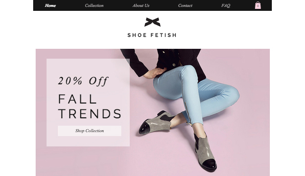 Shoe Store Website Template