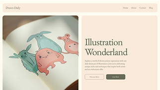 Art & Illustration website templates - Illustration Blog (Illustrative)