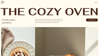 Cafe & Bakery website templates - Bakery (Pastel)