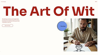 Portfolio & CV website templates - Caricaturist Illustrator (Playful)
