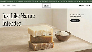 E-Ticaret site şablonları - Wellness Shop (Organic)