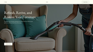 Services & Maintenance website templates - Furniture Cleaning Service (Cozy)