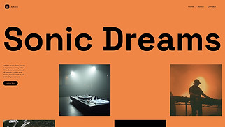 DJ & Producer website templates - Trance DJ (Energetic)