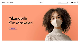 Takı ve Aksesuar site şablonları - Yüz Maskesi Mağazası
