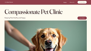  website templates - Veterinary Clinic (Warm)
