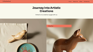 Arts & Crafts website templates - Craftsman Online Art Store (Vibrant)