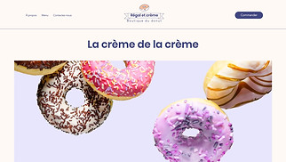 Templates de sites web Cafés et boulangeries - Magasin de beignets