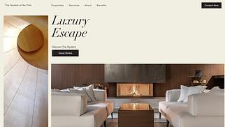Hotels & B&Bs website templates - Luxury Hotel (Geometric)