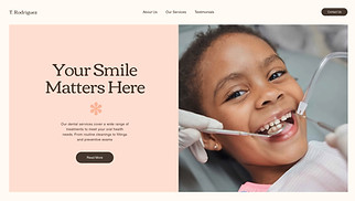  website templates - Dentist (Warm)