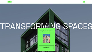 Portfolios website templates - Architectural Design Studio (Energetic)