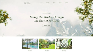 Mẫu trang web Nhiếp ảnh - Nhiếp ảnh gia du lịch