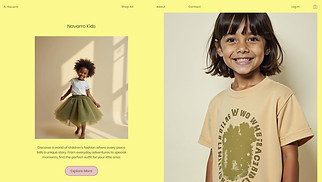 Kids & Babies website templates - Kids Apparel Store (Playful)
