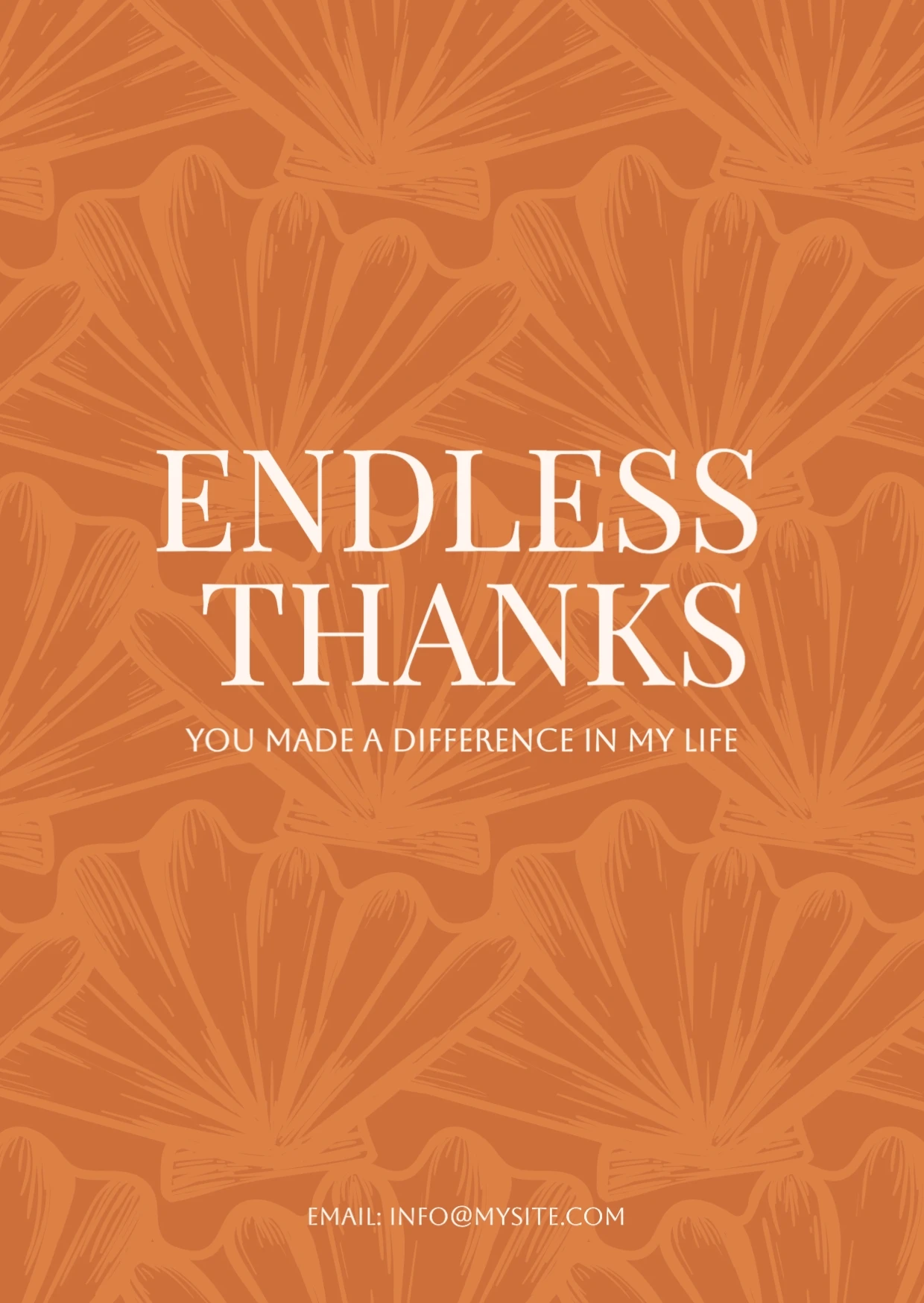 Minimalist Abstract Thank You Greeting Card