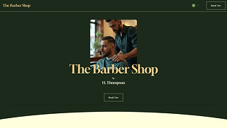 Beauty & Hair website templates - Barber Shop (Cozy)