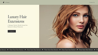 Hair website templates - Hair Extensions Manufacturer (Modern)