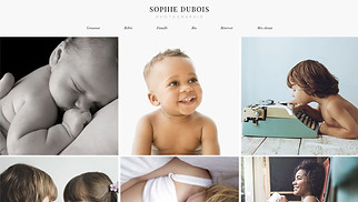 Templates de sites web Portfolios - Photographe Famille