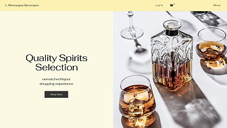 eCommerce website templates - Liquor Store (Bold)