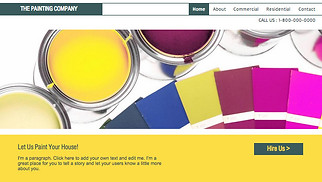 Template Servizi e manutenzione per siti web - Ditta di coloritura e verniciatura