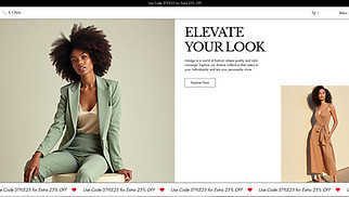 Fashion & Clothing website templates - Women's Clothing Store (Modern)