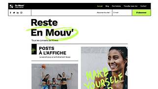 Templates de sites web Tous - Blog de fitness