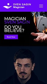 Mẫu trang web Nghệ thuật biểu diễn – Ảo thuật gia