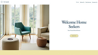 Real Estate website templates - Real Estate Rental Agency (Clean)