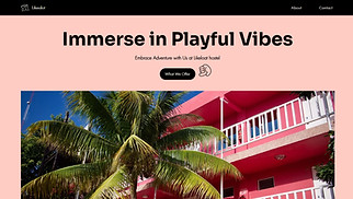 Travel & Tourism website templates - Hostel (Playful)