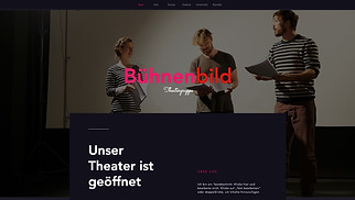 Schauspiel Website-Vorlagen - Theatergesellschaft