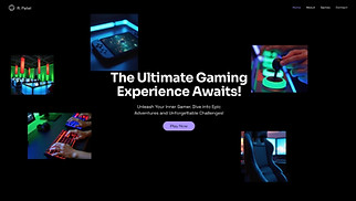 Events website templates - Gaming Arcade (Bold)
