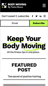 Mẫu trang web Thể thao và Rèn luyện thể chất – Blog thể hình