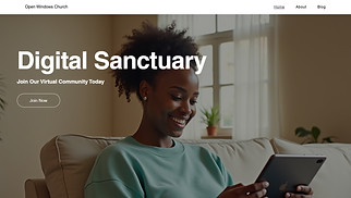 Religion website templates - Online Church (Modern)