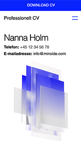 Portefølje & CV hjemmesideskabeloner – Business-CV