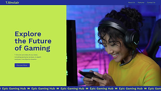  website templates - Gaming Site (Modern)