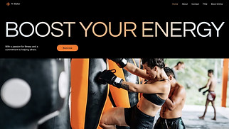 Sports & Fitness website templates - Fitness Coach (Sleek)