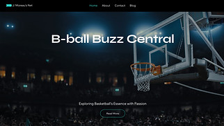 Sports & Wellness website templates - Basketball Blog (Edgy)