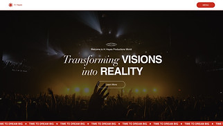  website templates - Event Production Company (Energetic)