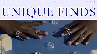 Jewelry & Accessories website templates - Accessories Shop (Refined)