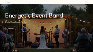 Weddings website templates - Wedding & Events Band (Lively)