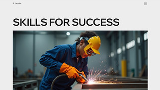  website templates - Trade School (Bold)