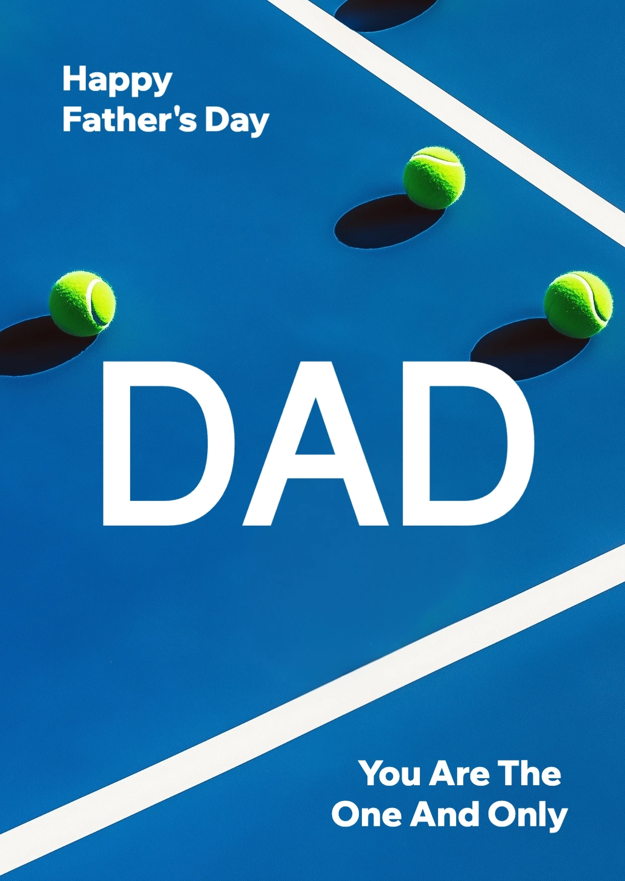 Simple Clean Father's Day Greeting Card
