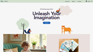 eCommerce website templates - Children's Bookstore (Whimsical)
