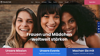 Gemeinschaft Website-Vorlagen - NGO für Frauenrechte