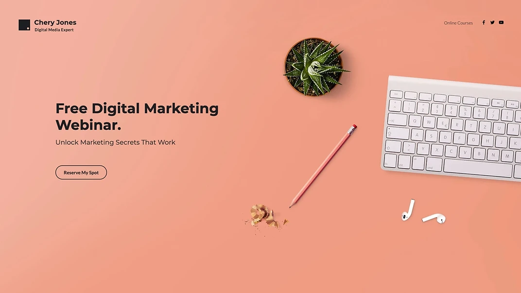 Webinar Landing Page