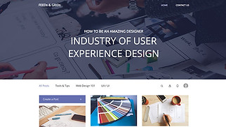 Design Website-Vorlagen - Blog für Design