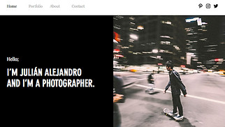 Photography website templates - Photographer